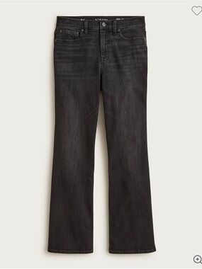J.Crew Tall Charley kickout cropped jean 29T Black